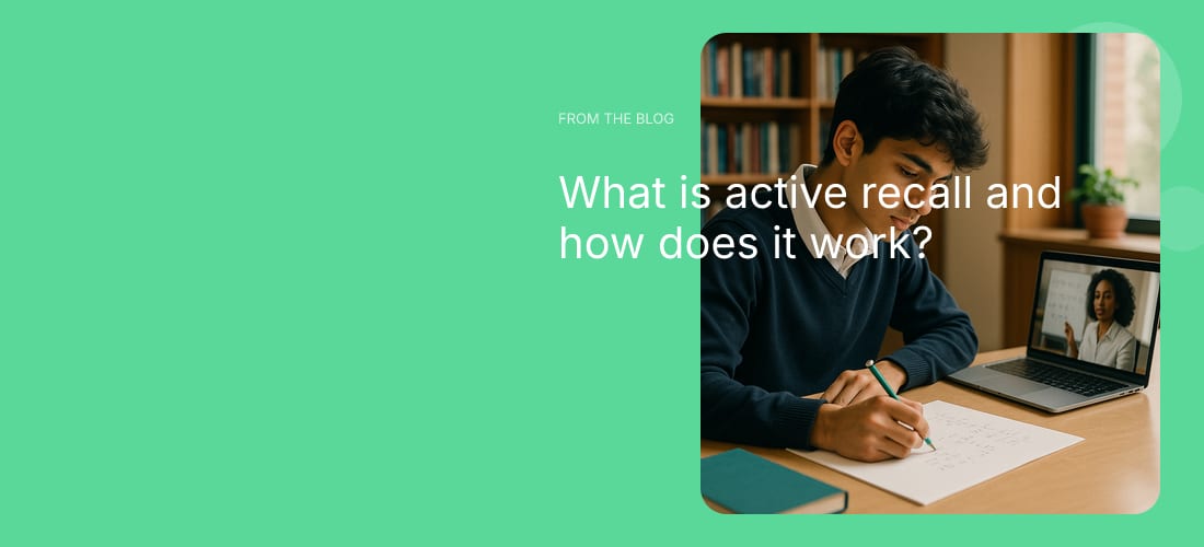 What is active recall and how does it work?