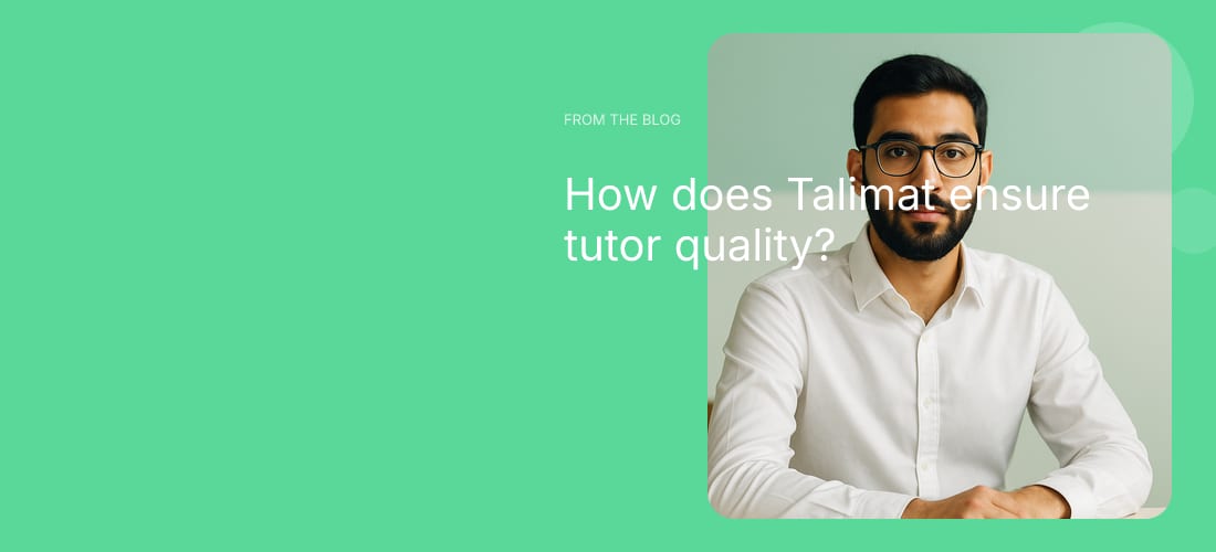 How does Talimat ensure tutor quality?