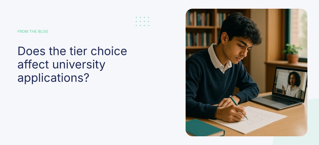 Does the tier choice affect university applications?