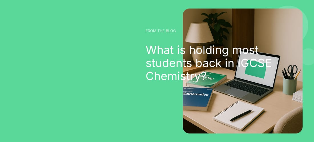 What is holding most students back in IGCSE Chemistry?
