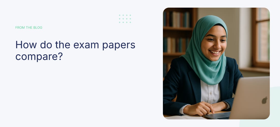 How do the exam papers compare?