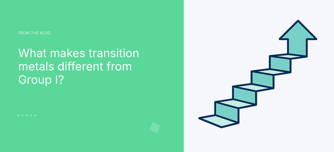 What makes transition metals different from Group I?