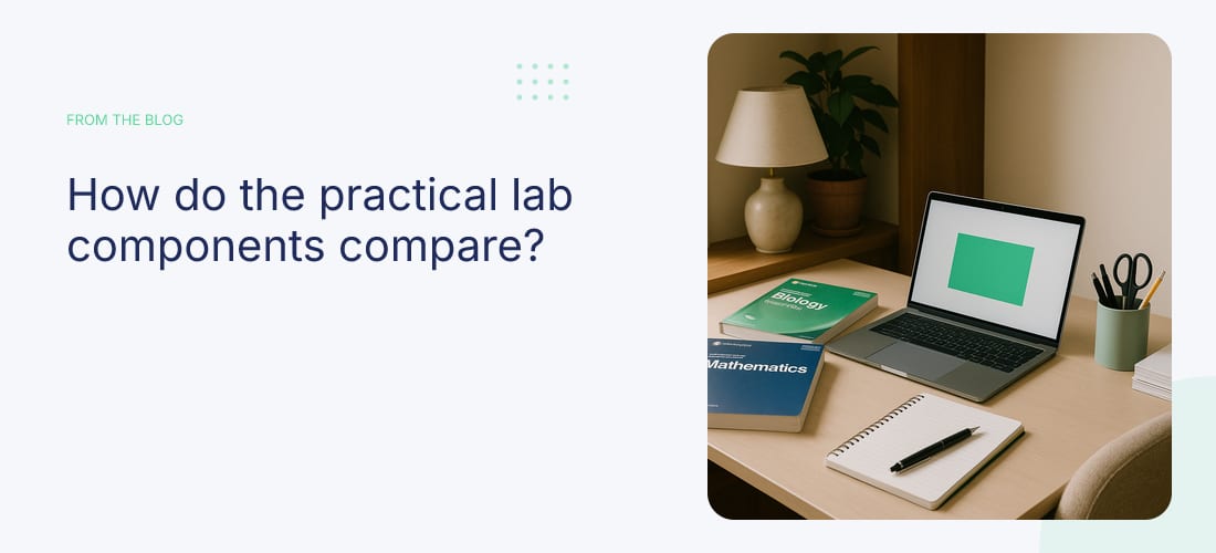 How do the practical lab components compare?