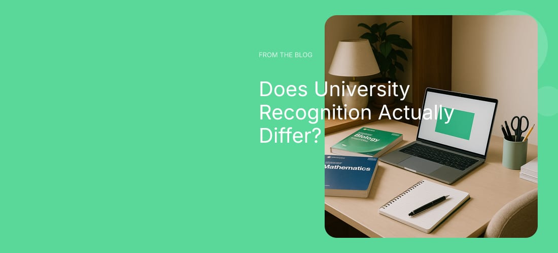 Does University Recognition Actually Differ?