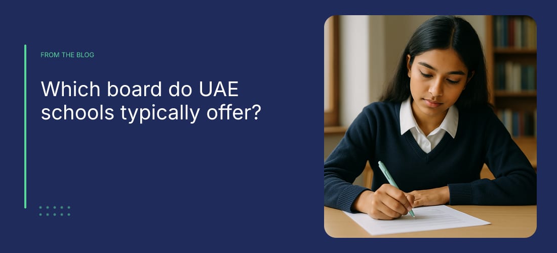 Which board do UAE schools typically offer?